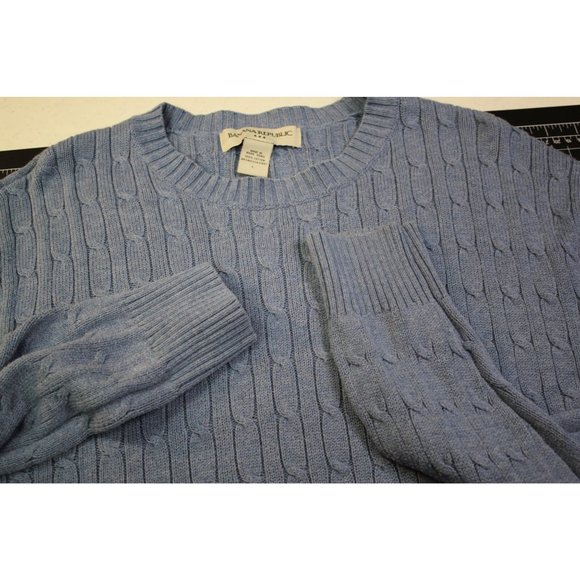 Banana Republic Cable knit sweater (Large) Light Blue - Picture 8 of 12
